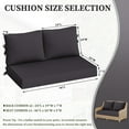 thumbnail image 6 of Pakunoda Outdoor Loveseat Cushion Set 46 x 26 Inch, Water Repellent, Fade Resistant, Patio Loveseat Replacement Cushions for Couch Bench and Swing, Grey, 6 of 6