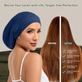 thumbnail image 5 of Mulberry Silk Bonnet for Sleeping Women, 22 Momme 100% Silk Lining Hair Wrap for Sleep, Adjustable Night Cap Slouchy Beanie Hat for Curly Hair(1Pcs,Pink), 5 of 8