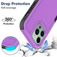 thumbnail image 3 of For iPhone 14 Pro Max Phone case，Shockproof Hybrid PC+TPU Double Layer Slim Phone Cover, 3 of 5