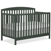 Dream On Me Odelle 5-in-1 Convertible Crib, Converts from Baby Crib to Toddler Bed, Day Bed, Kids Bed Size Bed, Three Adjustable Mattress Height Positions, Forest Green