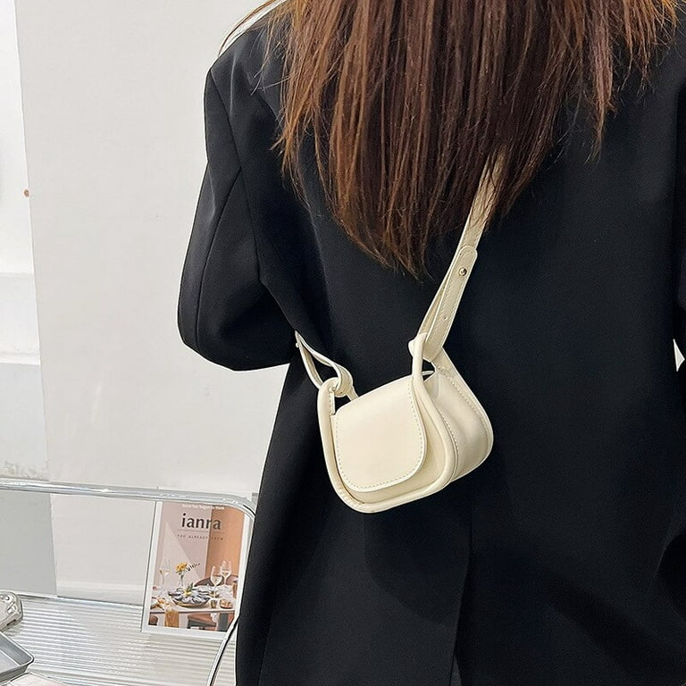 CoCopeaunt Womens Mini Handbag Pu Solid Color Shoulder Bag Messenger Bag  Female Designer Small Crossbody Bags Purses Lipstick Bag
