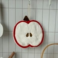 thumbnail image 4 of Mouliraty Apples Fruit Hand Towel Can Be Hung Without Shedding Super Absorbent Kitchen Supplies Children's Squares Towel Hand Towel, 4 of 6