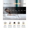 thumbnail image 5 of Bronze Grey Stripe Blackout Curtains for Bedroom, Modern Farmhouse Vertical Striped Room Darkening Window Drapes for Living Room, Thermal Insulated Grommet Curtains, 27.5x39 inch, 2 Panels, 5 of 9