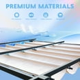 thumbnail image 6 of MELLCOM Retractable Pergola 10x10 ft, Thick Waterproof and UV-Resistant Design, Magnetic Attachment for Patio Garden Deck, Beige, 6 of 9
