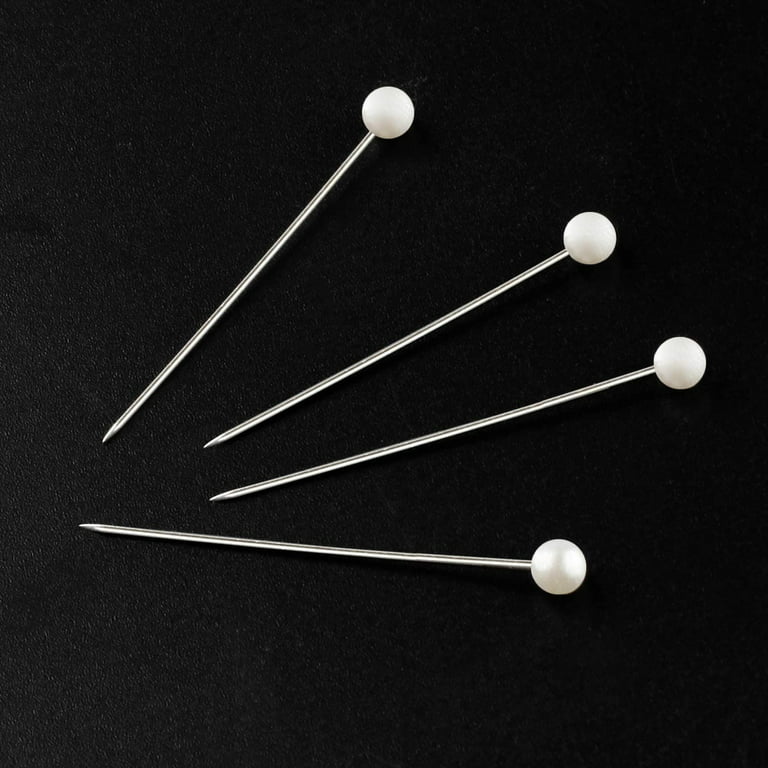  AEXGE Round Ball Head Quilting Pins Sewing Pin Straight  Pins,Pack of 100 (White)