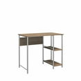 Mainstays Basic Metal Student Computer Desk, Rustic Oak
