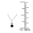thumbnail image 4 of Aone Jewelry 1.0 Carat Natural Black Diamond Beautiful Knot Design Pendant Necklace For Woman Crafted In 10k Rose White and Yellow Gold With 18 Gold Plated Over 925 Sterling Silver Box Chain, 4 of 4