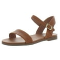 thumbnail image 1 of Sandalia plana Steve Madden Dina de piel color canela para mujer, talla 7.5, 1 of 4