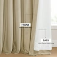 thumbnail image 6 of HPD Half Price Drapes Light Beige Heritage Plush Velvet Room Darkening Curtains for Bedroom & Living Room Curtains (1 Panel), Window Curtains 108 inches long, Rod Pocket Curtains & Drapes, 50W X 108L, 6 of 11