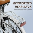 thumbnail image 4 of Classic Women Commute Bike with Basket, 26" Shimano 7 Speeds Adult Cruiser Bicycle for Ladies - Hi-Ten Steel Frame - Ideal for Urban Commuting and Beach Rides, 4 of 10