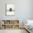 thumbnail image 4 of ONETECH  Framed Canvas Wall Art - Winter with Snow and a Lonely Tree in a Field - Modern Home Art Stretched and Ready to Hang - 12x16inch, 4 of 4