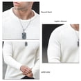 thumbnail image 3 of Suéter, Suéter Color Claro Casual Color Sólido Para Ir De Compras ANGGREK Blanco S, 3 of 5