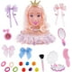thumbnail image 1 of Cabeza de muñeca de lujo para peinar con accesorios de maquillaje | Juego de simulación de peluquería para niñas | Juguete de peluquería suave con peine y secador, 1 of 5
