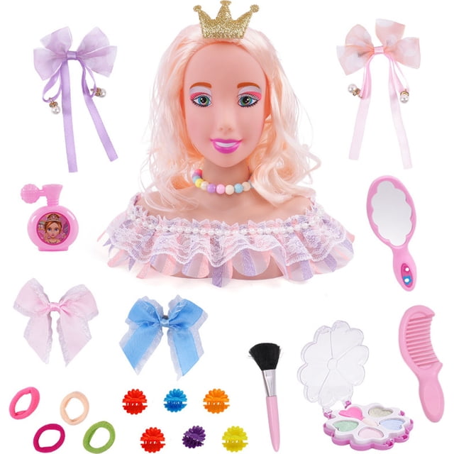 Doll Head For Hair Styling Doll Head For Hair Styling Deluxe Hairstyle Hair Makeup Doll Toys Hairdresser Pretend Play Game