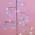 thumbnail image 3 of Christmas Tree Light Night Light Wrought Tree Decorative Table Lamp Iron for Bedroom Living Room Decor Silver M, 3 of 7