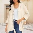 thumbnail image 5 of Horkkom Lightweight Cardigans for Women Long Sleeve Button Down Shirts Causal Oversized Open Front Cardigan XL, 5 of 6