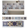 thumbnail image 1 of 1 unidad de pegatinas de azulejos Retro autoadhesivas impermeables de PVC pegatinas de pared extraíbles calcomanías DIY fondos de pantalla para, 1 of 8