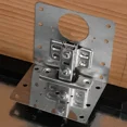 thumbnail image 3 of 2/10Sets Hinge Repair Plate Kitchen Cabinet Door Hinges Mounting Plate with Screw Flat Fixing Brackets Furniture Hardware Tools, 3 of 5