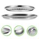 thumbnail image 5 of unbranded 2Ud Bandejas Ovaladas De Acero Inoxidable Para Restaurante Para Filete Y Postres Plata, 5 of 8