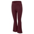 thumbnail image 6 of Jxximdong Leggings for Women Wide Leg Casual Elastic Waist Flare Pants Solid Going Out Comfy Jogging Sports Gym Workout Pants Red L Yoga Pants, 6 of 9
