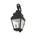 thumbnail image 6 of Livex Lighting Exeter 2 Light Outdoor Wall Lantern in Black, 6 of 9