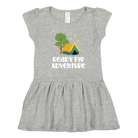 

Inktastic Camping Tent Ready for Adventure Gift Toddler Girl Dress