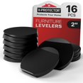 thumbnail image 1 of Niveladores para muebles X-Protector, 16 piezas, 5 cm, goma negra, 1 of 6