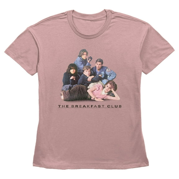 Women's The Breakfast Club Movie Poster Graphic Tee Desert Pink X Large
