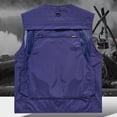 thumbnail image 7 of BRGZLK Men's Tank Tops Casual Loose Lightweight Outdoor Work Multifunctional Zipper Volunteer Outdoor Emergency with Multi Pockets, 7 of 7