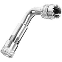 OUNONA 90 Degree Angled Universal Stem Extension Adapter for Car Motorcycle Scooter Bike (Silver)