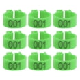 thumbnail image 1 of Green Numbered Plastic Leg Bands Rings for Pigeon Bird - 100PCS, 8MM, 1 of 10
