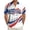 White, variant on Mens 250th Anniversary USA Shirt Short Sleeve Button Down Lapel Tops Hawaii 1776 2026 Patriotic Shirts for Men Watermelon Red L