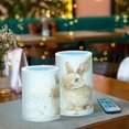 thumbnail image 6 of Electronic Candle Light Combination 3x5In, 3x4In Flameless Candle Plastic Festive Decoration Party Christmas Decoration Watercolor Cartoon Rabbit, 6 of 7