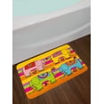 thumbnail image 2 of Elephant Nursery Bath Mat, Funky Floral Eastern Elephants Colorful Hand Drawn Asian Fantasy Figures, Non-Slip Plush Mat Bathroom Kitchen Laundry Room Decor, 29.5 X 17.5 Inches, Multicolor, Ambesonne, 2 of 2