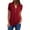 Wine, variant on LINGLANG Womens Summer Tops Loose Casual Zipper V Neck Shirt Tee Blouse T Shirts