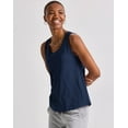 thumbnail image 2 of Hanes Originals Women's Tri-Blend Tank Athletic Navy Heather XL, 2 of 5