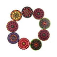 thumbnail image 3 of Pack of 100 Wood Buttons Mixed 2 Crafts Needlework Button Holes Vintage Style Fasteners Bowl Shape DIY Crafts Button for Sewing Clothing Accessories 25mm, 3 of 7