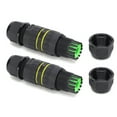 thumbnail image 4 of Outdoor Connector, Waterproof Connector Flame-Retardant 2Pcs IP68 Waterproof Connector  For Worker For Home For Outdoor 7-10mm, 4 of 8
