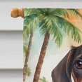 thumbnail image 3 of Dachshund Luau House Flag, 3 of 7