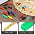 thumbnail image 3 of Uxcell 10 Pcs 2mm Banana Plugs, 10A 7mm OD 26.5mm Length Speaker Wire Cable Plugs Connectors, Banana Jack Connector for Speaker Wire Audio Video Cable, Green, 3 of 6