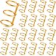 thumbnail image 1 of 20 Pieces 3 Ring Metal Loose Leaf Binders Book Rings Snap Split Hinged with 20 mm Inner Diameter for DIY Travel Diary, Photo Album, Binding Spines Com, 1 of 4