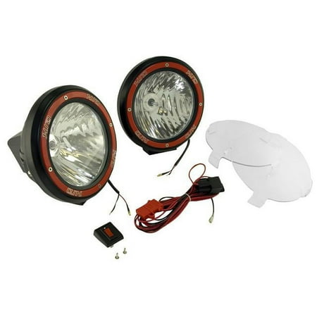 Rugged Ridge 15205.53 7-Inch Round HID Off Road Light Kit, Black Composite Housing