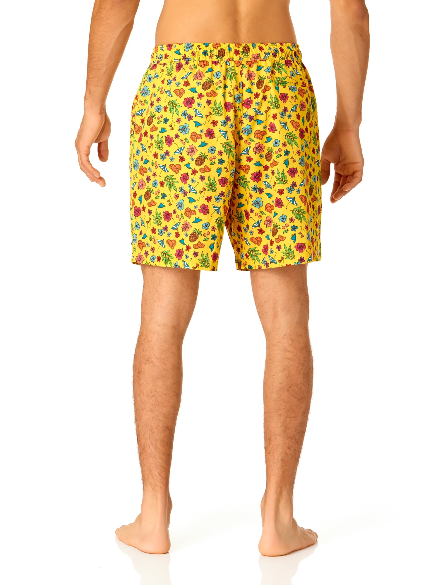 Rugged Shark Men's & Big Men's Swim Trunks, 7" Inseam, Sizes S-3XL