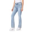 thumbnail image 1 of WallFlower Women's Luscious Curvy Bootcut Mid-Rise Insta Stretch Juniors Jeans (Standard and Plus), 1 of 1