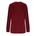 thumbnail image 5 of HAiming Long Sleeve Tunic Tops for Women Casual Solid Color Crewneck Loose Shirt Fall Winter Pullover Blouse with Poket, 5 of 5