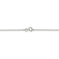 thumbnail image 3 of White Sterling Silver chain Cable Pendant Diamond-cut 16 in 0.95 mm, 3 of 5