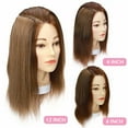 thumbnail image 5 of Benehair Clip in 100% Remy Human Hair Extensions Hair Pad Invisible Hairpiece Topper Thickened Soft Thin Hair Brown, 5 of 10