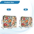 thumbnail image 4 of FORMRS 15-15.6 inch Laptop Sleeve Case Soft Carrying Quilted Computer Bag Cover, Orange Japanese Flowers Pattern, 4 of 7
