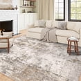 thumbnail image 4 of x Washable Area Rug for Living Room Bedroom Grey Neutral Carpet Low Pile Soft Thin Tapis Salon Abstract Modern Vacuumable Lightweight Large Throw Rug for Dining Room Kitchen, 4 of 9