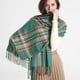 thumbnail image 5 of Bufanda de invierno cálida y gruesa de lujo con diseño de marca estampada para mujer, chal de pashmina de cachemira, bufandas con borlas, bufanda de punto, manta, 5 of 5